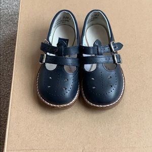 Navy toddler girls Amilio Mary Jane dress shoes